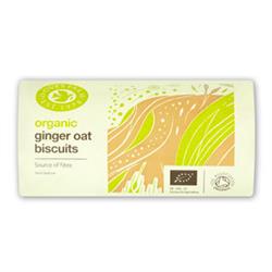 Organic Ginger Oat Biscuits 200g roll-pack (order in singles or 12 for trade outer)