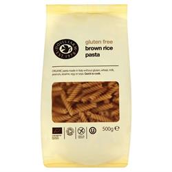 Gluten Free, Organic Brown Rice Fusilli 500g (order in singles or 8 for trade outer)