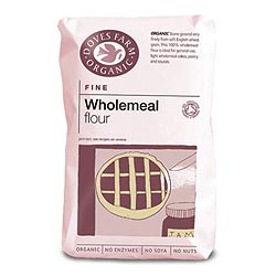 Organic Plain Fine Wholemeal Flour 1kg