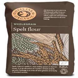 Organic Spelt Wholemeal Flour 1kg (order 5 for trade outer)