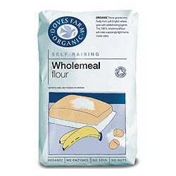 Organic Self Raising Wholemeal Flour 1kg (order 5 for trade outer)