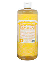 Savon liquide de Castille bio aux agrumes 237 ml. Parfumé à l'orange