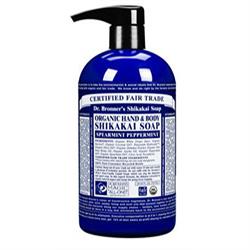 Org Shikakai Peppermint Hand Soap 709ml (order in singles or 12 for trade outer)