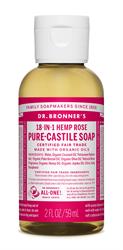 Org Rose Castile Liquid Soap 60ml (order in singles or 12 for trade outer)