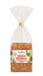 Pain croustillant aux graines de tomates et mozzarella biologiques 200 g (commandez-en 8 pour l'extérieur au détail)