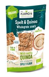 Økologisk spelt- og quinoa-knækbrødssnack 110 g (bestil 10 til ydre detailhandel)