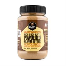 Defatted Powdered Peanut Butter - Rich Chocolate 180g (order in singles or 12 for trade outer)