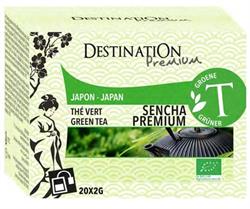 10% KORTING Biologische theezakjes Japan Sencha Groene thee 20 zakjes (bestel in veelvouden van 2 of 12 voor inruil)