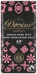 Chocolat Noir au Sel Rose de l'Himalaya 100g (commander en simple ou 15 pour le commerce extérieur)