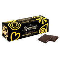 Fairtrade Dark Choc Ginger After Dinner Thins 200g (order in singles or 12 for trade outer)