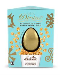 Joe & Seth's 38% Milk Chocolate Gourmet Popcorn Egg 232g (order in singles or 8 for trade outer)