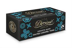 Fairtrade Dark Choc Salted Caramel After Dinner Thins 200g (order in singles or 12 for trade outer)