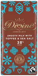 Milk Chocolate with Toffee & Sea Salt 100g (order in singles or 15 for trade outer)