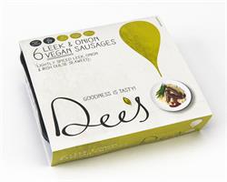 Leek & Onion Vegan Sausages 210g (order in singles or 4 for trade outer)