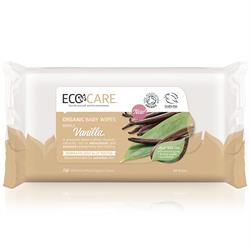 10% OFF ECOCARE Organic Baby Wipes, Vanilla. 60 Wipes. (order in singles or 6 for retail outer)