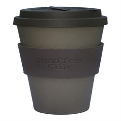Bamboo Fibre Reusable Coffee Cup Molto Grigio 400ml (order in singles or 36 for trade outer)