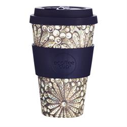 オーガニック竹繊維再利用可能なコーヒーカップ Kai Leho 400ml (1 個または 36 個で注文) (トレードアウターの場合)