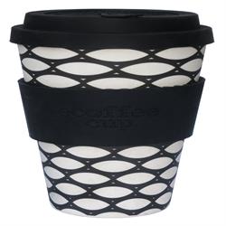 Estuche tipo cesta para tazas de café reutilizable de fibra de bambú orgánica de 400 ml (pedir por separado o 36 para el exterior comercial)