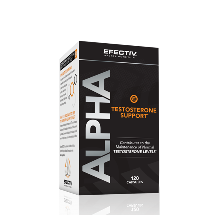 Efectiv Nutrition Alpha Testosterone Support, 120 Caps