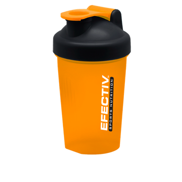 Efectiv Nutrition Shaker 400 ml, Orange & Schwarz