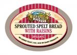 Organic Sprouted Spelt Raisin Bread 400g (order in singles or 8 for trade outer)