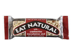 Cranberry & Macadamia bar with dark chocolate 45g (order in singles or 12 for retail outer)