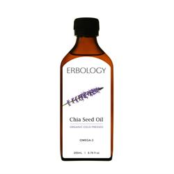 Organic Cold-pressed Chia Seed Oil 200ml (order in singles or 15 for trade outer)