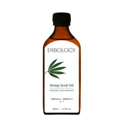 Organic Cold-pressed Hemp Seed Oil 200ml (order in singles or 15 for trade outer)