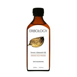 Organic Cold-pressed Sweet Almond Oil 200ml (order in singles or 15 for trade outer)