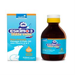Eskimo-3 Aceite de Pescado Little Cubs Naranja 210ml
