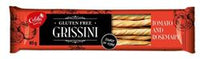 Palitos de pan crujientes GF Grissini con tomate y hierbas 85 g. (pedir en unidades individuales o 12 para el comercio exterior)