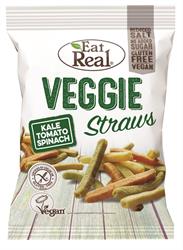 Eat Real Veggie &amp; Kale Straws 113 g (pedir por separado o 10 para el exterior minorista)