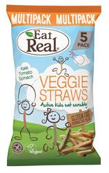 Eat Real Kidzs Veggie Straws Multi pack 5 x pack (commander en simple ou 8 pour l'extérieur au détail)