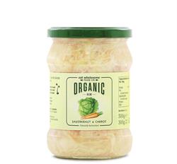 15% OFF Organic Raw Sauerkraut & Carrot 500g