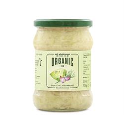 15% OFF Organic Raw Dill & Garlic Sauerkraut 500g