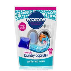 Non Bio Laundry Liquid Capsules 20 kapsler (bestill i single eller 12 for bytte ytre)