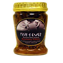 Anchovies in Organic Olive Oil 95g (order in singles or 12 for trade outer)