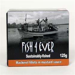 شرائح سمك الماكريل بصلصة الخردل 125 جرام (طلب فردي أو 10 قطع للمتاجرة الخارجية)