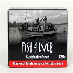 Mackerel Fillets in Spiced Tomato Sauce 125g (order in singles or 10 for trade outer)