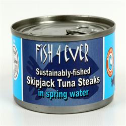 Skipjack tonfiskbiffar i källvatten 160g (beställ i singel eller 15 för handel yttersta)