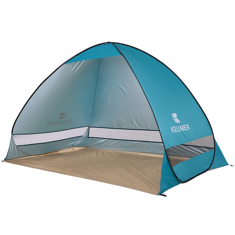 KEUMER tente de plage automatique 2 personnes Camping Protection UV abri extérieur instantané Pop-up été 200*120*130cm