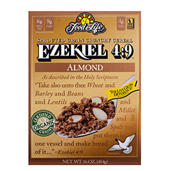 Ezekiel brotou cereal integral amêndoa 454g