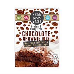 Mezcla de brownie de chocolate sin gluten ni lácteos 350 g (pedir 4 para el comercio exterior)