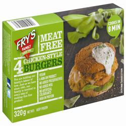 Chicken Style Burgers 320g (order in singles or 10 for trade outer)