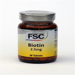Biotina 2,5mg 30 Comprimidos
