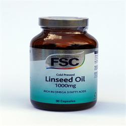 Cold Pressed Linseed Oil 1000mg 90 Capsules