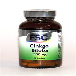 Fsc ginkgo biloba 500mg 60 comprimidos
