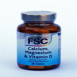 Fsc calcium 250mg, magnesium & d 60 tabletten