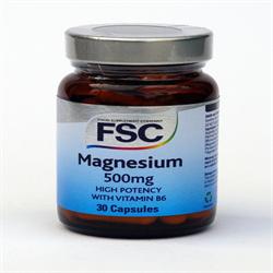Magnésio 500 30 Cápsulas