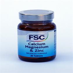 FSC Calcium, Magnésium &amp; Zinc 30 Comprimés